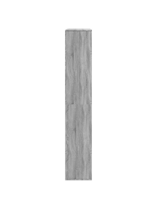 Grāmatplaukts, pelēka koka, 100x33x187,5 cm, inženierijas koks