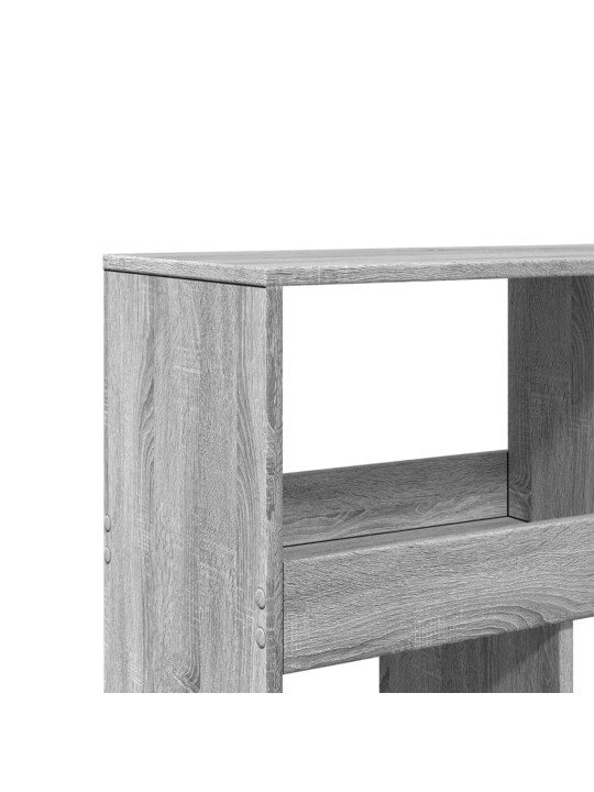 Grāmatplaukts, pelēka koka, 100x33x187,5 cm, inženierijas koks