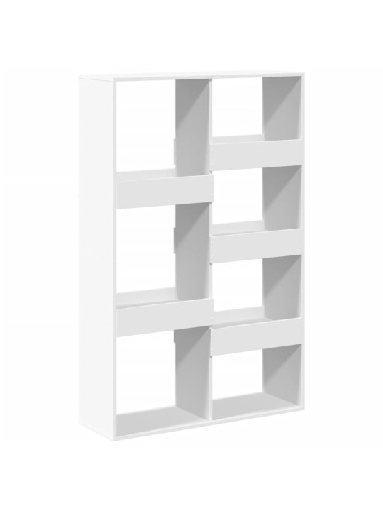 Grāmatu plaukts, balts, 100x33x155,5 cm, inženierijas koks