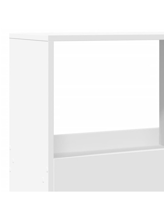 Grāmatu plaukts, balts, 100x33x155,5 cm, inženierijas koks