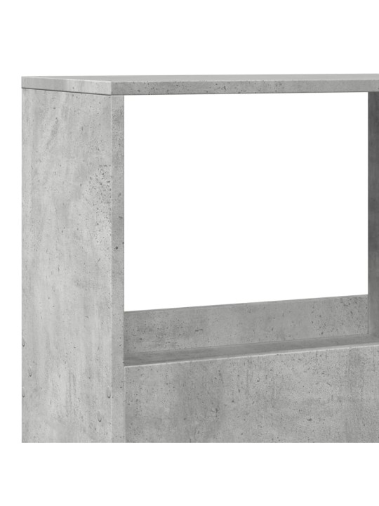 Grāmatplaukts, pelēks, 100x33x155,5 cm, inženierijas koks