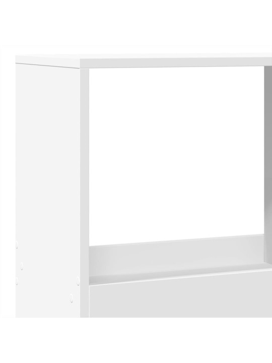 Grāmatu plaukts, balts, 100x33x175 cm, inženierijas koks