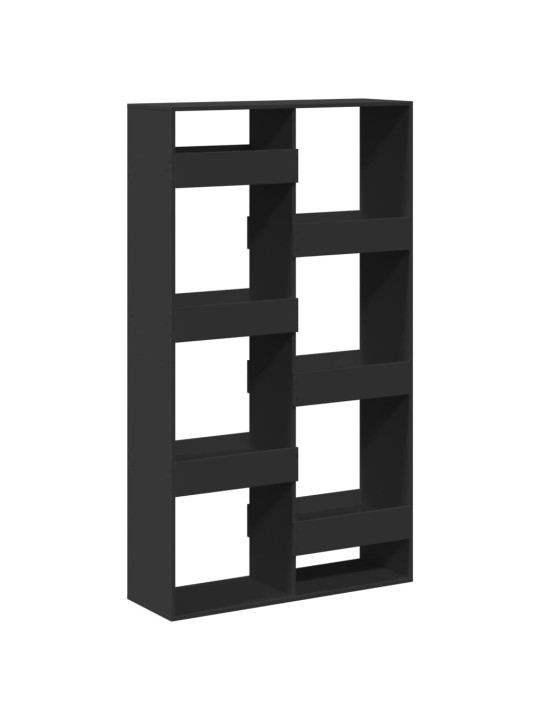 Grāmatu plaukts, melns, 100x33x175 cm, inženierijas koks