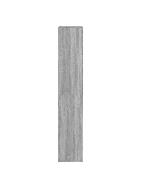 Grāmatu plaukts, pelēka koka, 100x33x175 cm, inženierijas koks