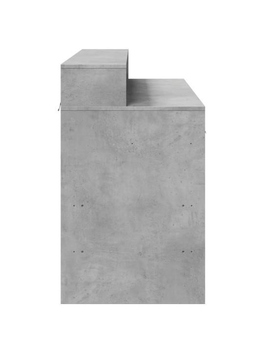 Rakstāmgalds, led, pelēks, 120x55x91 cm, inženierijas koks