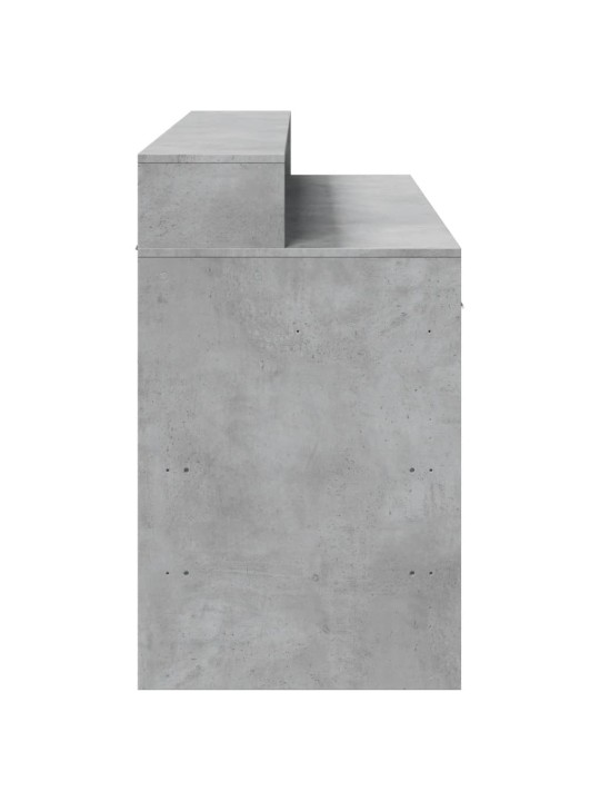 Rakstāmgalds, led, pelēks, 140x55x91 cm, inženierijas koks