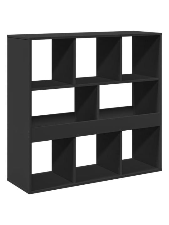 Grāmatu plaukts, melns, 100x33x94,5 cm, inženierijas koks