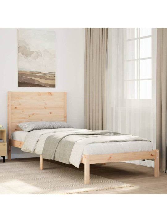 Gulta bez matrača, īpaši gara, 90x210 cm, masīvkoks