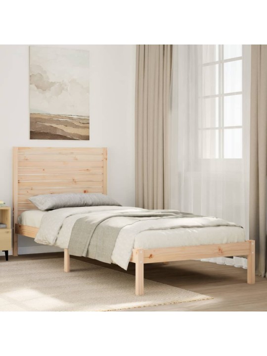Gulta bez matrača, īpaši gara, 90x210 cm, masīvkoks