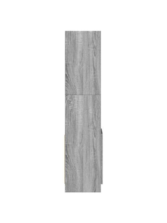 Augstais skapītis, pelēka koka, 92x33x140 cm, inženierijas koks