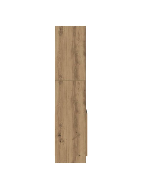 Augstais skapītis, koka krāsa, 92x33x140 cm, inženierijas koks