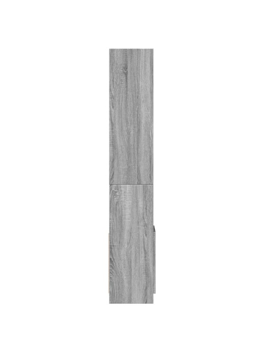 Augstais skapītis, pelēka koka, 92x33x180 cm, konstruēts koks