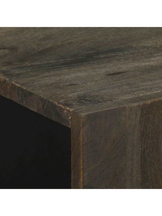 3-daļīgs kumodes, melns, 60x33x75 cm, mango masīvkoks