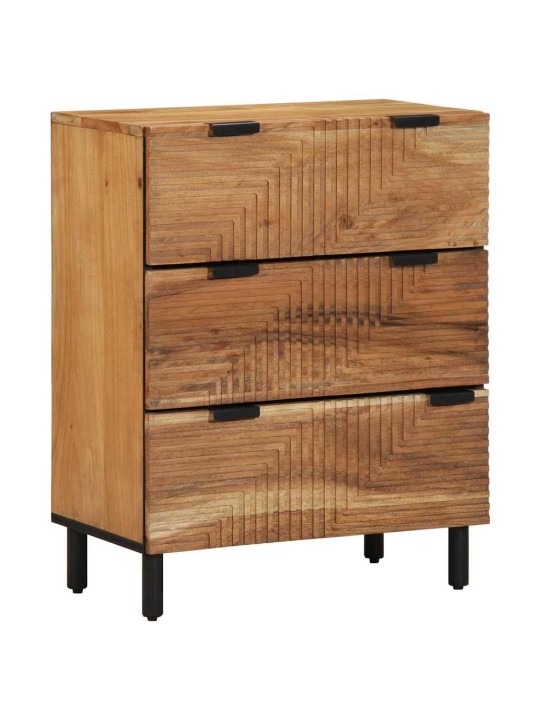 Šķūnis 2 pcs brūna 60 x 33 x 75 cm akācijas masīvkoks