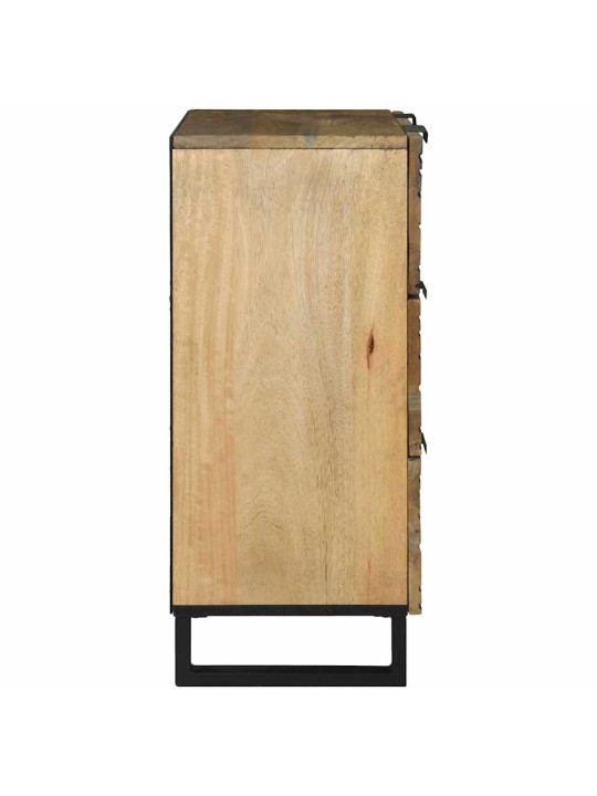 Sānu skapji 2 pcs brūna 60 x 33.5 x 75 cm mango masīvkoks