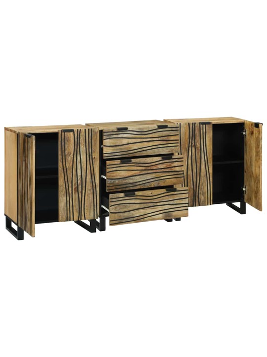 Vannas istabas mēbeļu komplekts 3 pcs brūna 180 x 33 x 75 cm