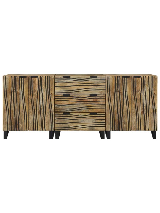 Vannas istabas mēbeļu komplekts 3 pcs brūna 180 x 33 x 75 cm