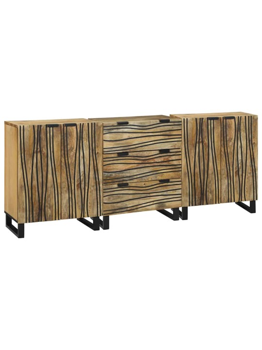 Vannas istabas mēbeļu komplekts 3 pcs brūna 180 x 33 x 75 cm