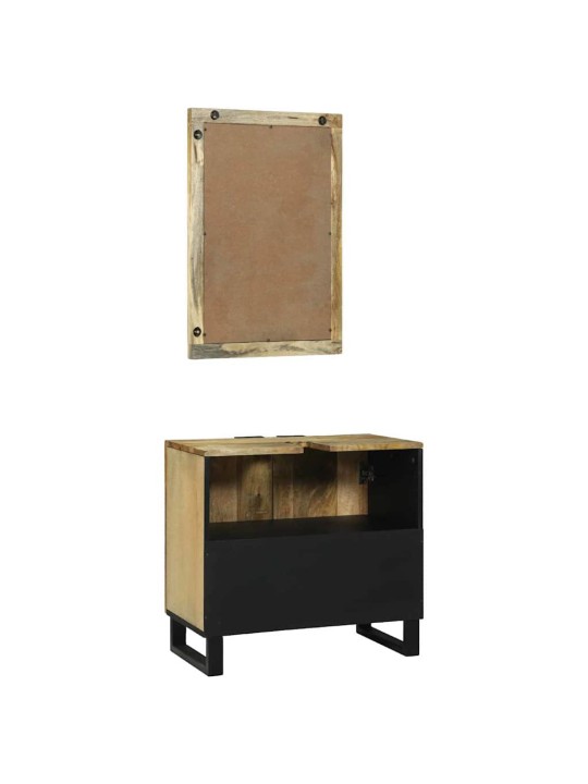 Vannas istabas mēbeļu komplekts 2 pcs brūna 62 x 33 x 58 cm