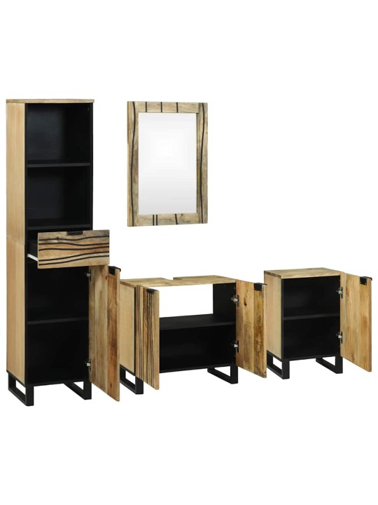 Vannas istabas mēbeļu komplekts 4 pcs brūna 38 x 33 x 160 cm