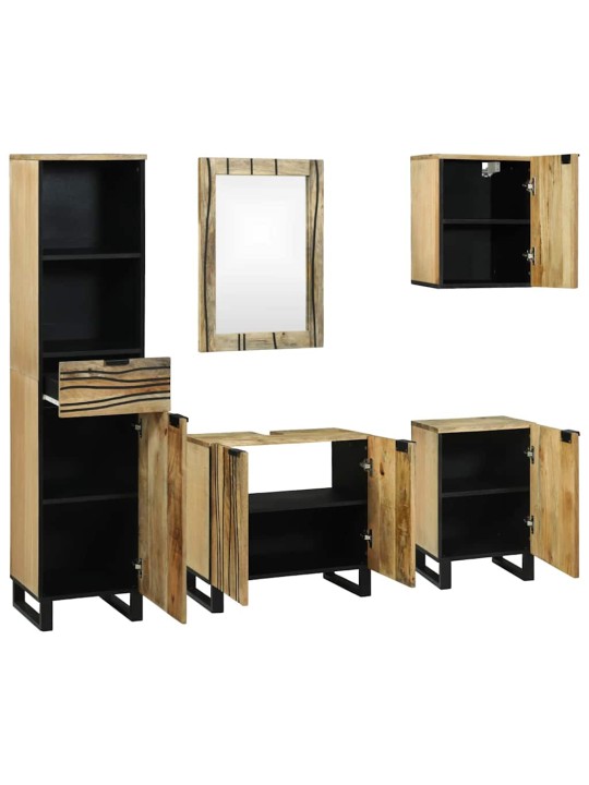 Vannas istabas mēbeļu komplekts 5 pcs brūna 38 x 33 x 160 cm