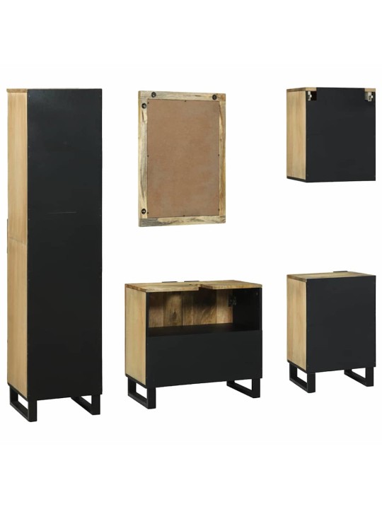 Vannas istabas mēbeļu komplekts 5 pcs brūna 38 x 33 x 160 cm