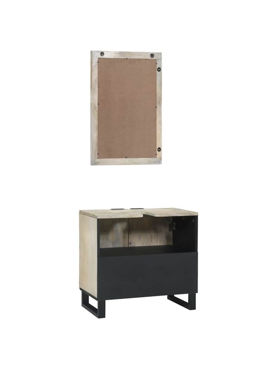 Vannas istabas mēbeļu komplekts 2 pcs balts 62 x 33 x 58 cm