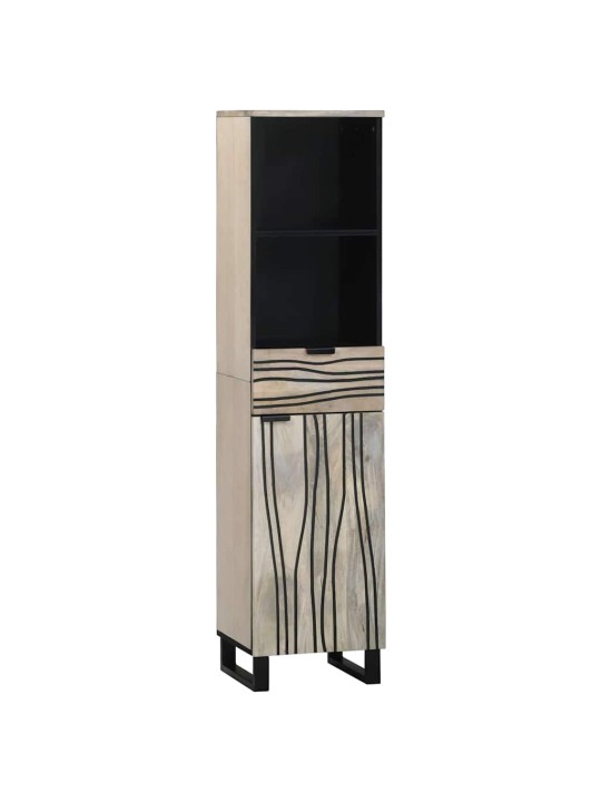 Vannas istabas mēbeļu komplekts 3 pcs balts 38 x 33 x 160 cm