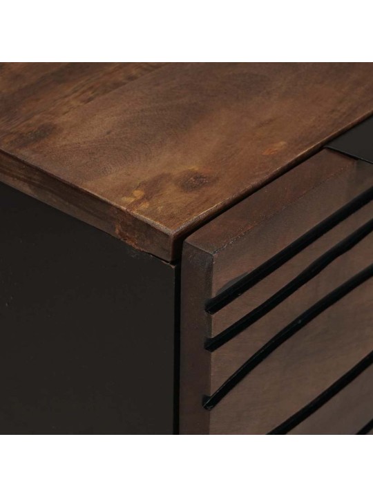 Sānu skapji 2 pcs brūna 60 x 33.5 x 75 cm mango masīvkoks
