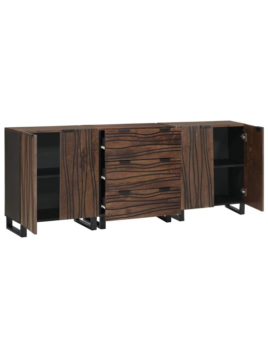 Vannas istabas mēbeļu komplekts 3 pcs brūna 180 x 33 x 75 cm