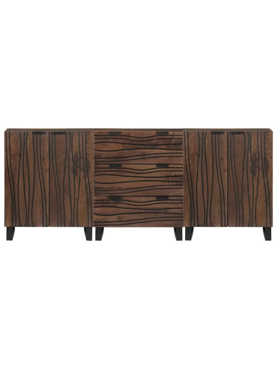 Vannas istabas mēbeļu komplekts 3 pcs brūna 180 x 33 x 75 cm