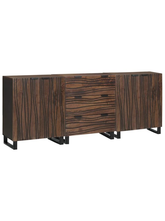 Vannas istabas mēbeļu komplekts 3 pcs brūna 180 x 33 x 75 cm