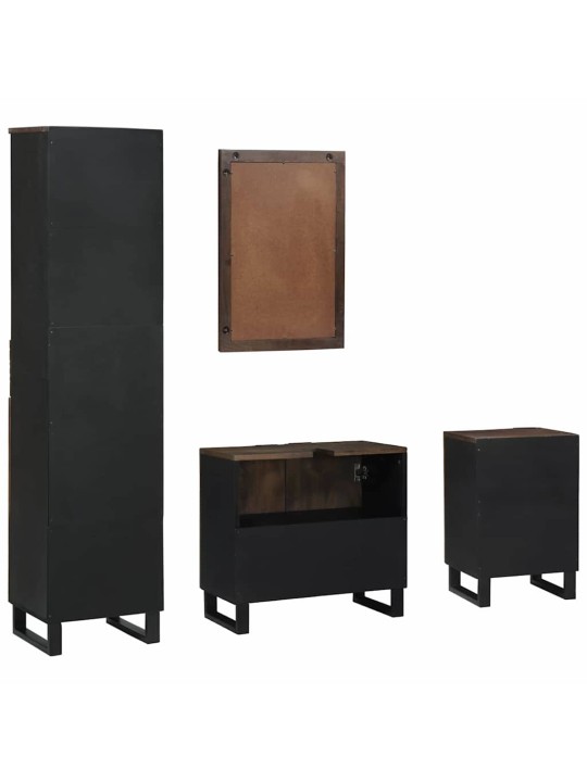 Vannas istabas mēbeļu komplekts 4 pcs balts 38 x 33 x 160 cm