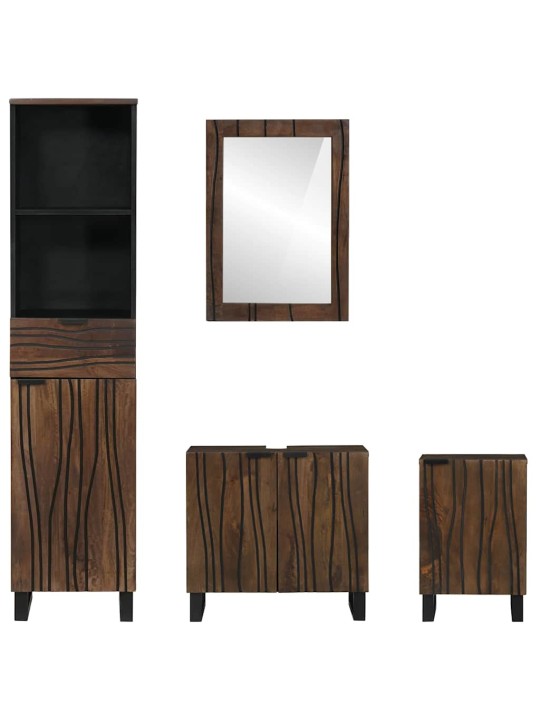 Vannas istabas mēbeļu komplekts 4 pcs balts 38 x 33 x 160 cm