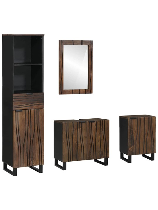 Vannas istabas mēbeļu komplekts 4 pcs balts 38 x 33 x 160 cm