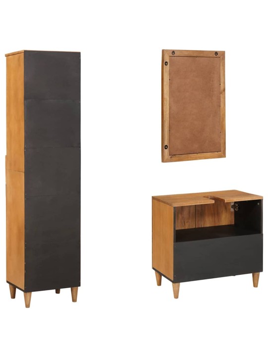 Vannas istabas mēbeļu komplekts 3 pcs brūna 38 x 33 x 160 cm