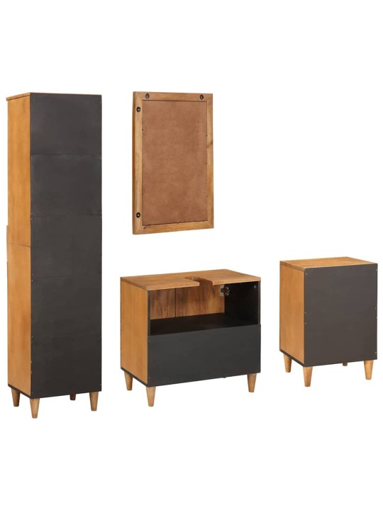 Vannas istabas mēbeļu komplekts 4 pcs brūna 38 x 33 x 160 cm
