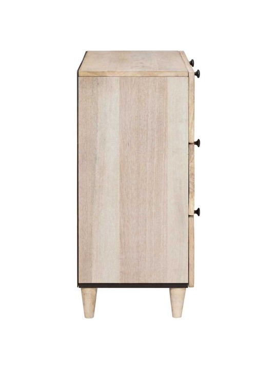 Puse 2 pcs balts 60 x 33 x 75 cm mango masīvkoks