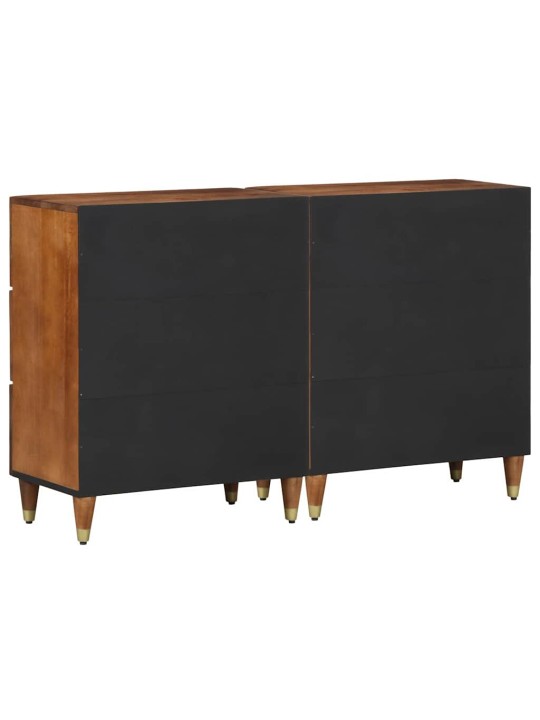 Kumode 2 pcs medus brūna 60 x 33.5 x 75 cm mango masīvkoks