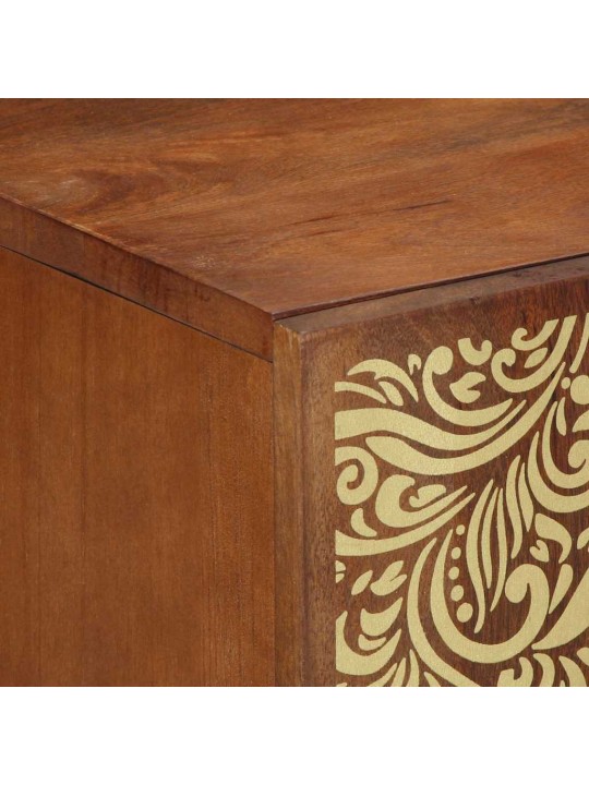 Vannasistabas komplekts ar durvīm 2 pcs brūna 62 x 33 x 58 cm