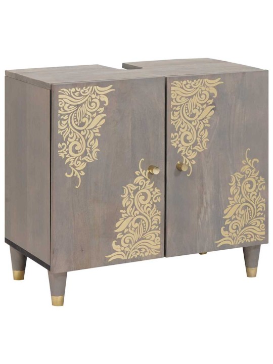 Vannas istabas mēbeļu komplekts 4 pcs pelēka 62 x 33 x 58 cm