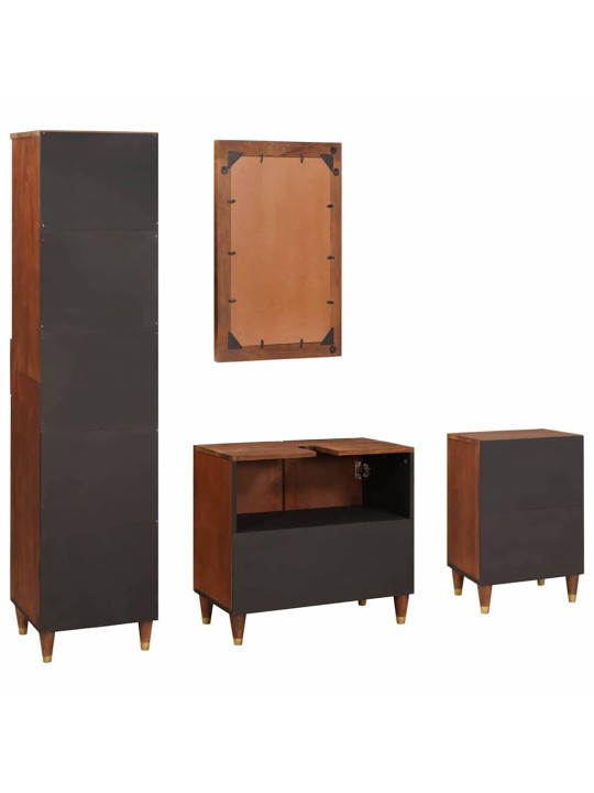 Vannas mēbeles ar atvilktni ar durvīm 4 pcs 38 x 33 x 160 cm