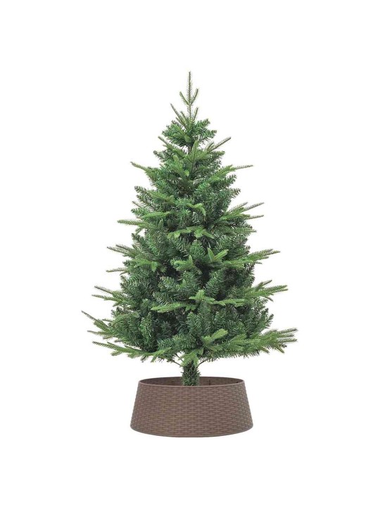 Ziemassvētku eglītes svārki brūni ø65x23 cm plastmasa