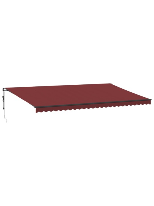 Automātiski izvelkama markīze, led, vīnsarkana, 600x300 cm