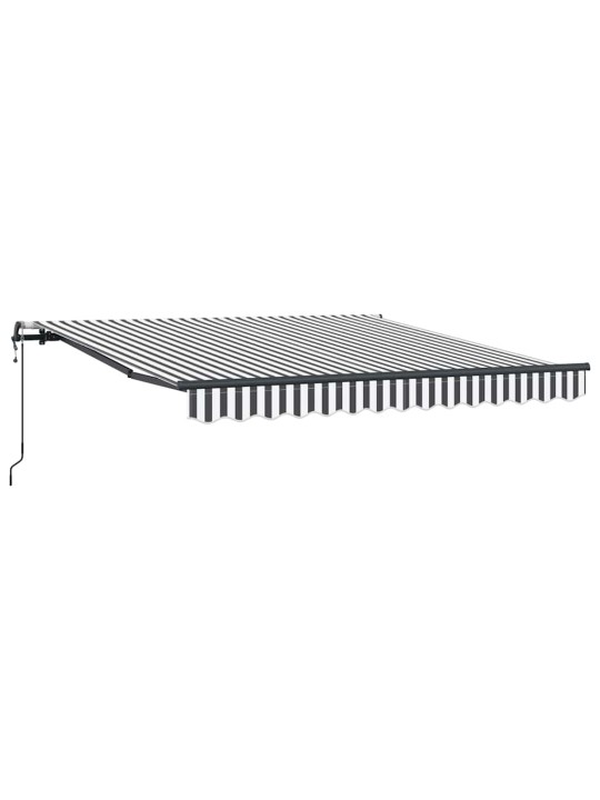 Automātiski izvelkama markīze, pelēka un balta, 300x250 cm