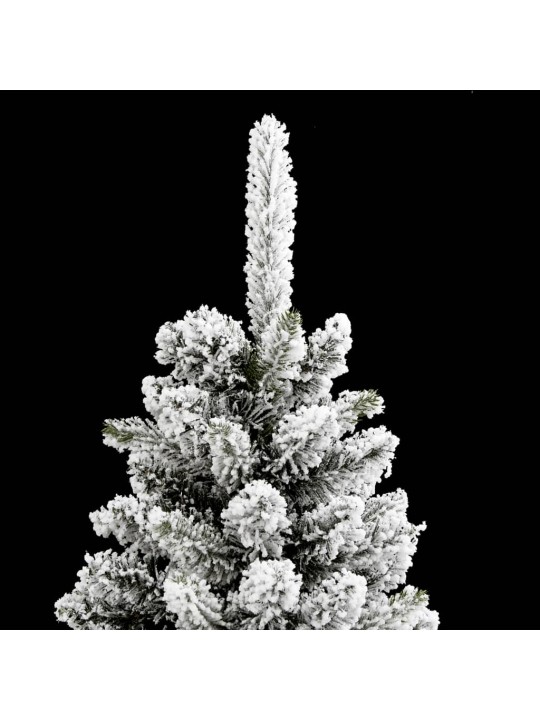 Mākslīgā ziemassvētku egle ar sniegu, šaura, 120 cm, pvc&pe