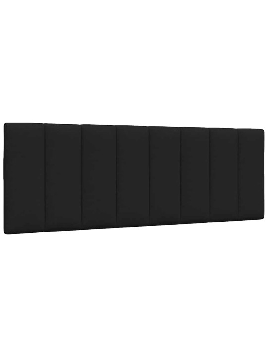 Gulta bez matrača, melns, 140x200 cm, audums
