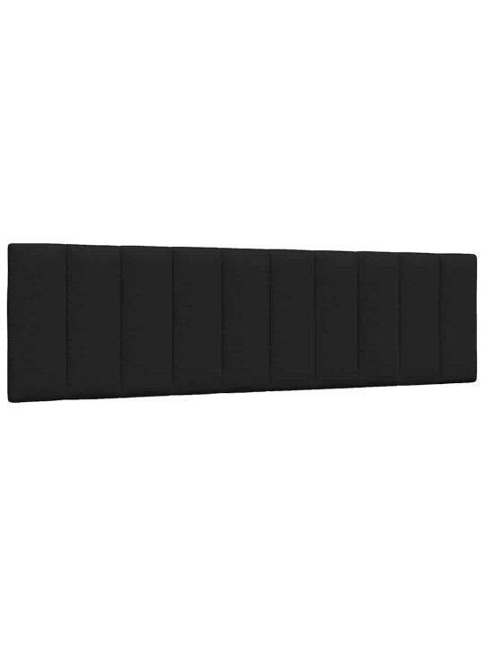 Gulta bez matrača, melns, 180x200 cm, audums