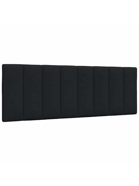 Gulta bez matrača, melns, 140x190 cm, audums