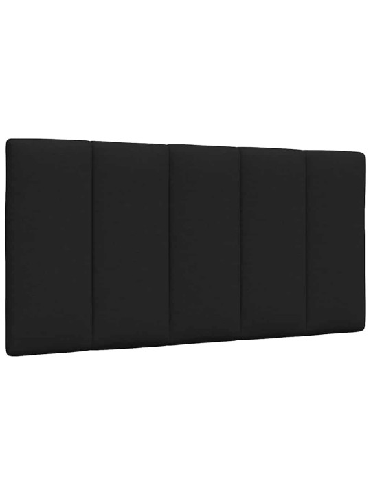 Gultas rāmis ar matraci, melns audums, 100x200 cm